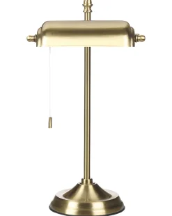 Candeeiro De Mesa Em Metal Dourado 52 Cm Maraval