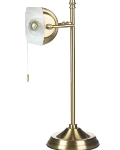 Candeeiro De Mesa Em Metal Dourado 52 Cm Maraval