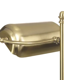 Candeeiro De Mesa Em Metal Dourado 52 Cm Maraval