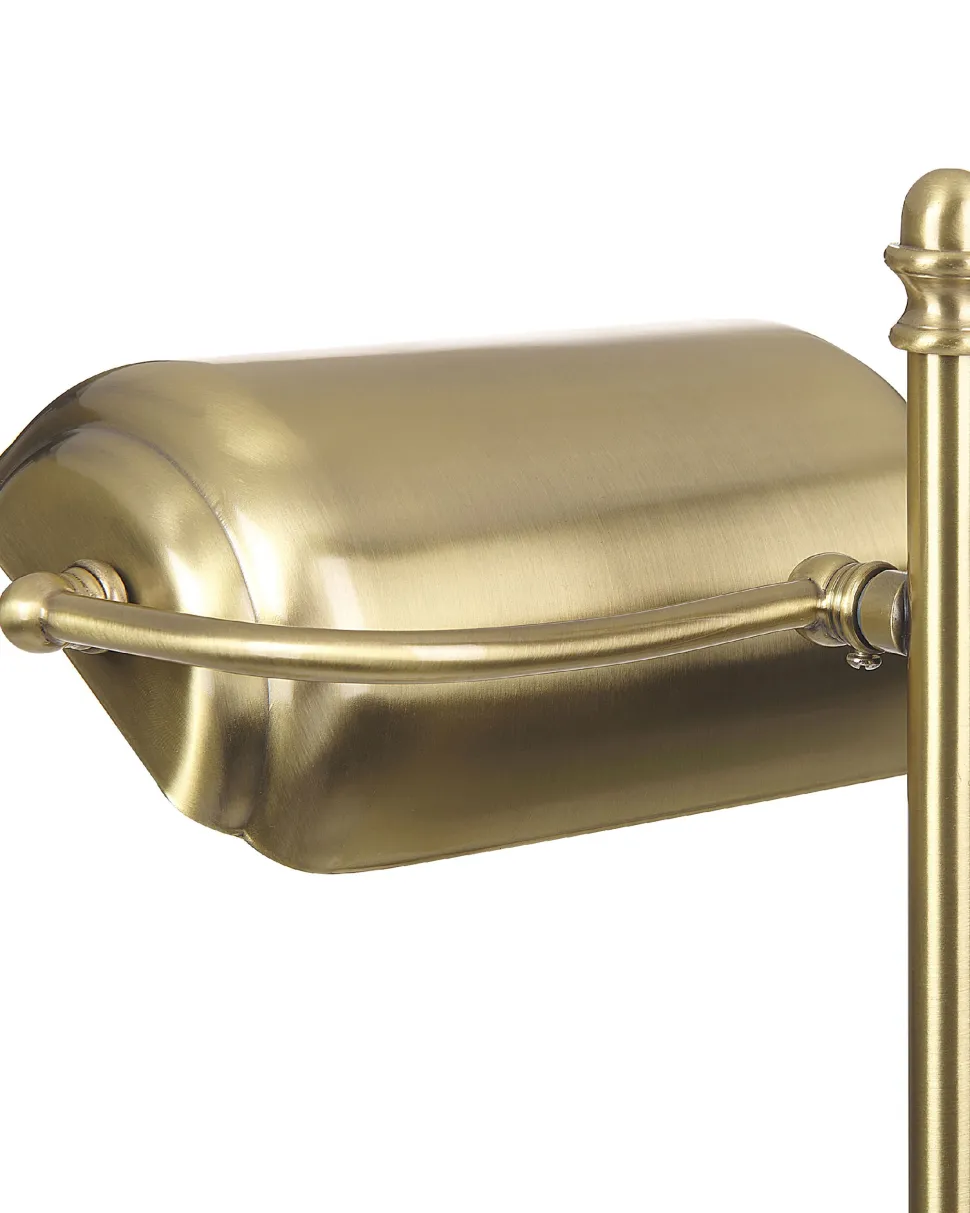 Candeeiro De Mesa Em Metal Dourado 52 Cm Maraval