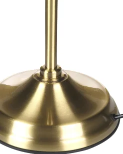 Candeeiro De Mesa Em Metal Dourado 52 Cm Maraval