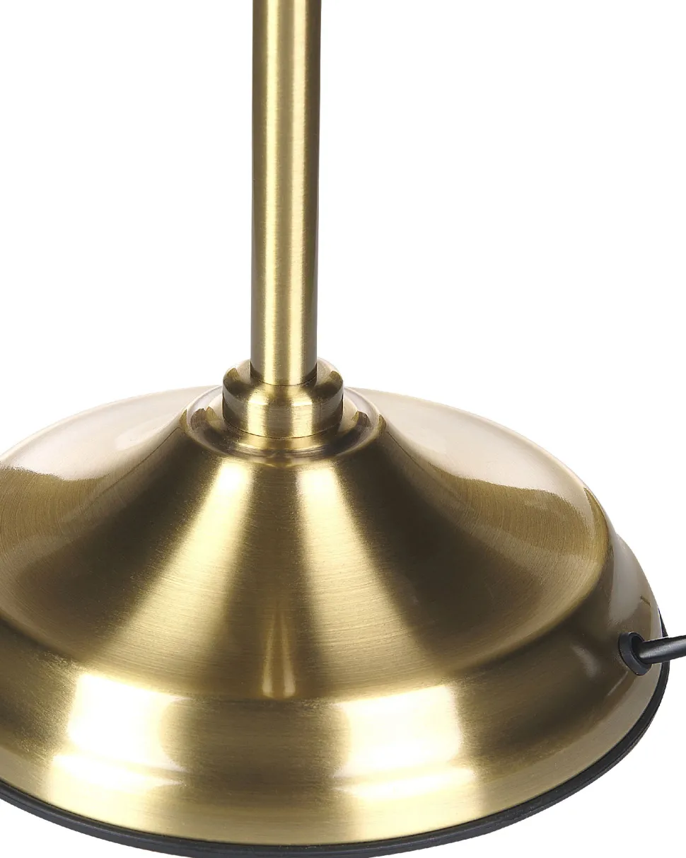 Candeeiro De Mesa Em Metal Dourado 52 Cm Maraval