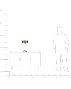 Candeeiro De Mesa Em Metal Dourado Com Entrada Usb 47 Cm Aripo