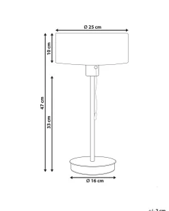 Candeeiro De Mesa Em Metal Dourado Com Entrada Usb 47 Cm Aripo