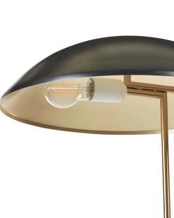 Candeeiro De Mesa Em Metal Preto E Dourado 58 Cm Danto