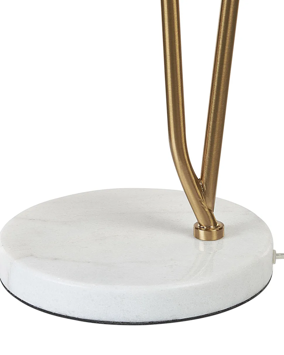 Candeeiro De Mesa Em Metal Preto E Dourado 58 Cm Danto