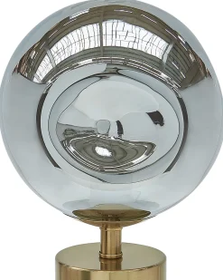 Candeeiro De Mesa Em Metal Cor De Bronze E Prateado Boyd