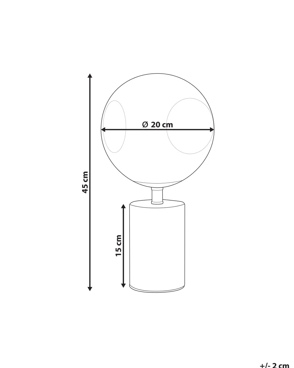 Candeeiro De Mesa Em Metal Cor De Bronze E Prateado Boyd