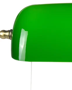 Candeeiro De Mesa Em Metal Dourado E Verde 52 Cm Maraval