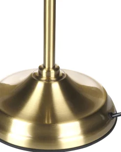 Candeeiro De Mesa Em Metal Dourado E Verde 52 Cm Maraval