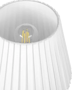 Candeeiro De Mesa Em Metal Cor De Bronze E Branco 48 Cm Torysa