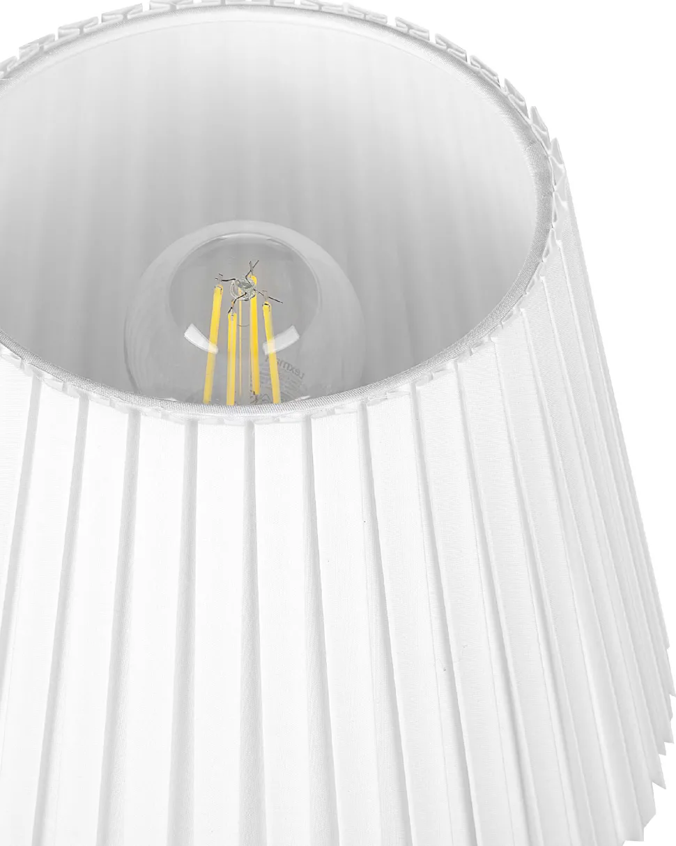 Candeeiro De Mesa Em Metal Cor De Bronze E Branco 48 Cm Torysa