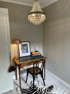 Candeeiro De Mesa Em Metal Cor De Cobre 64 Cm Macasia