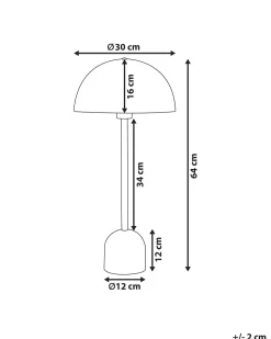 Candeeiro De Mesa Em Metal Cor De Cobre 64 Cm Macasia