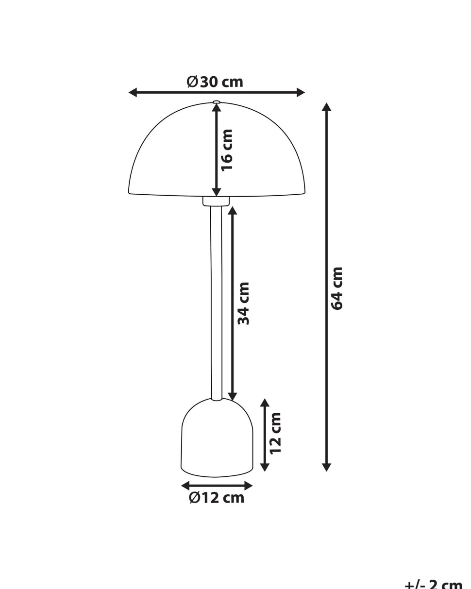 Candeeiro De Mesa Em Metal Cor De Cobre 64 Cm Macasia