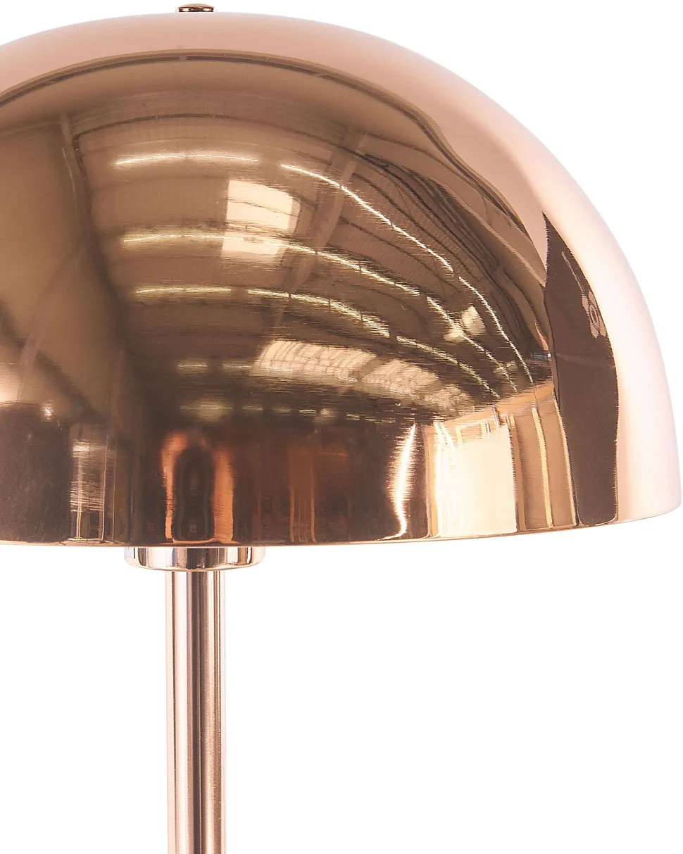 Candeeiro De Mesa Em Metal Cor De Cobre 64 Cm Macasia