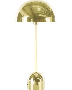 Candeeiro De Mesa Em Metal Dourado 64 Cm Macasia