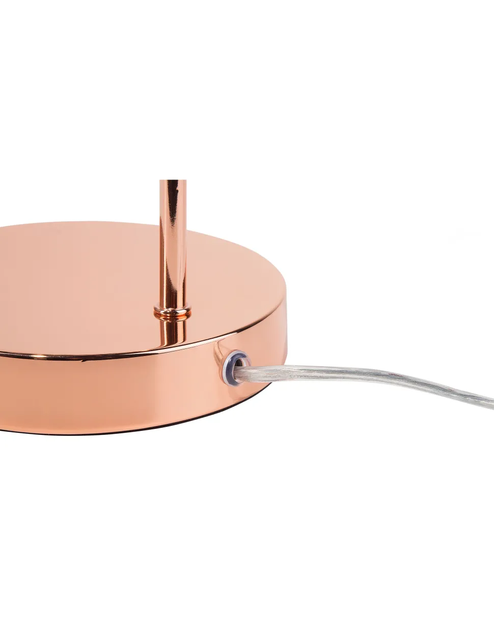 Candeeiro De Mesa Em Metal Cor De Cobre Savena