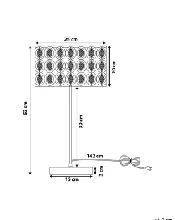 Candeeiro De Mesa Em Metal Cromado E Cristal De Acrilico Tenna