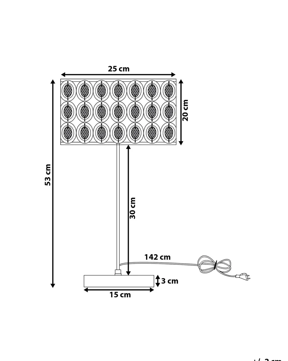 Candeeiro De Mesa Em Metal Cromado E Cristal De Acrilico Tenna