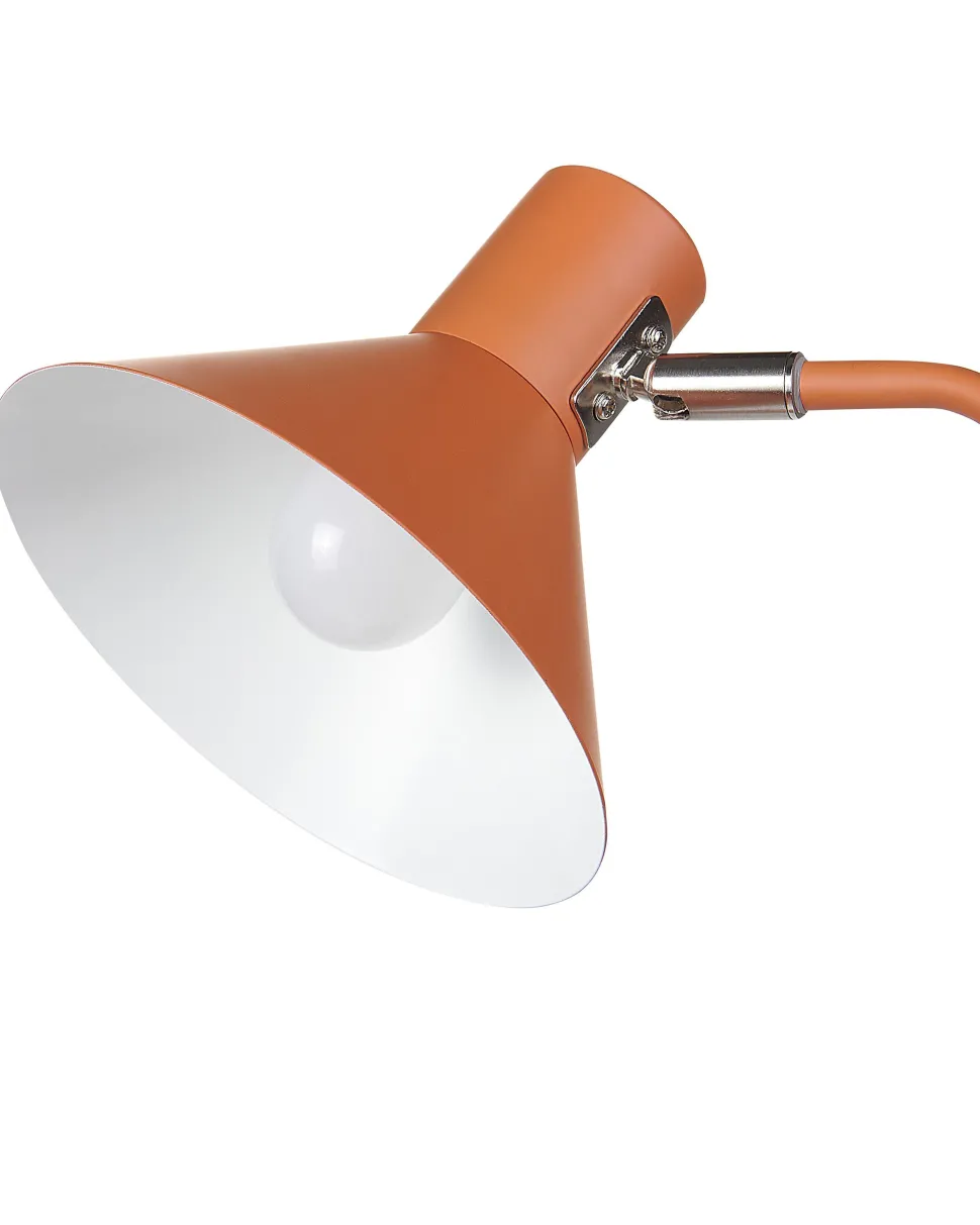 Candeeiro De Mesa Em Metal Laranja 51 Cm Rimava