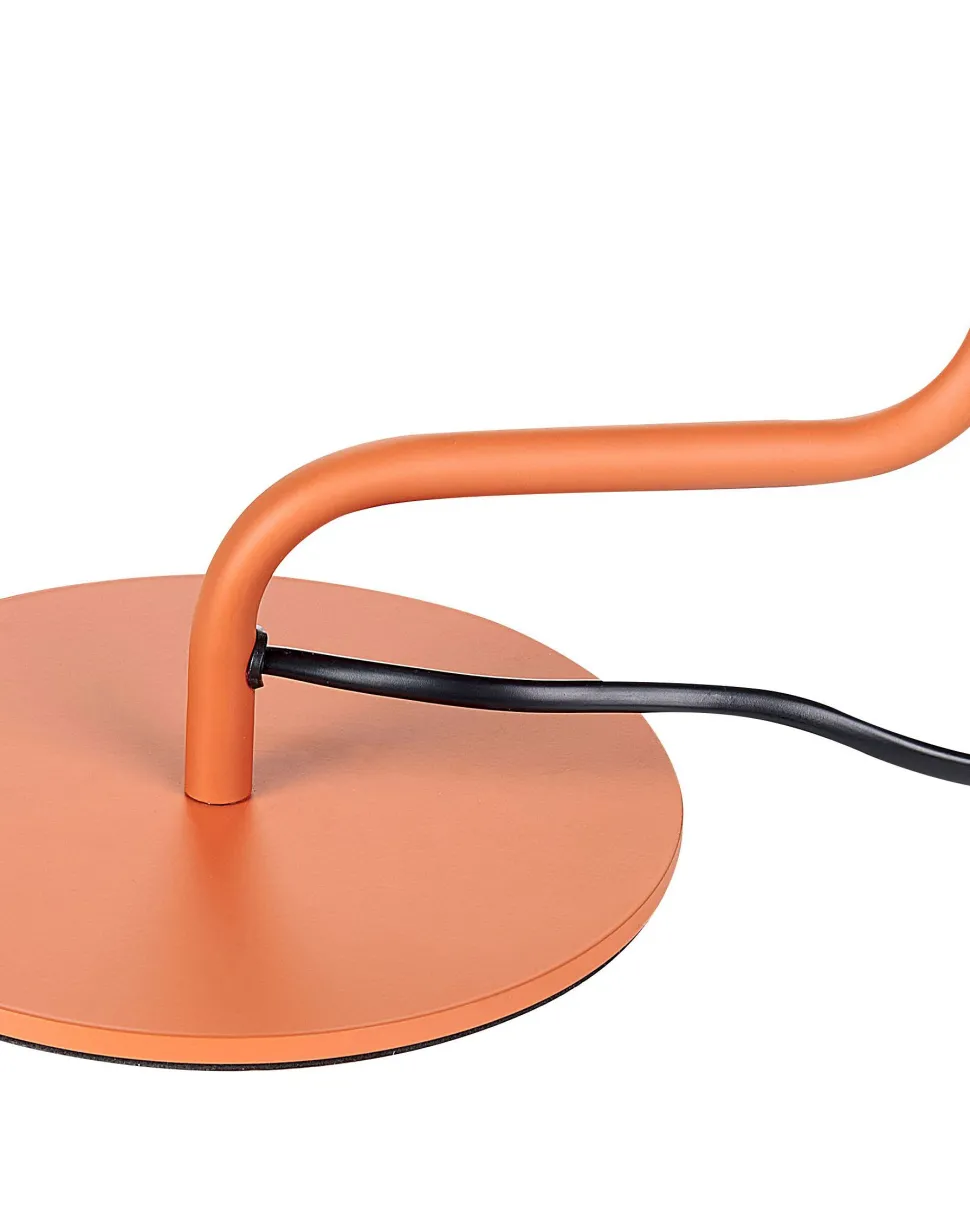 Candeeiro De Mesa Em Metal Laranja 51 Cm Rimava