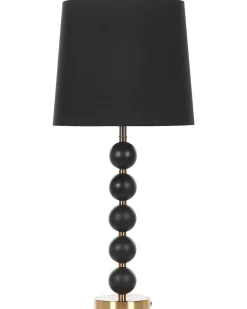 Candeeiro De Mesa Em Metal Preto E Dourado Assonet