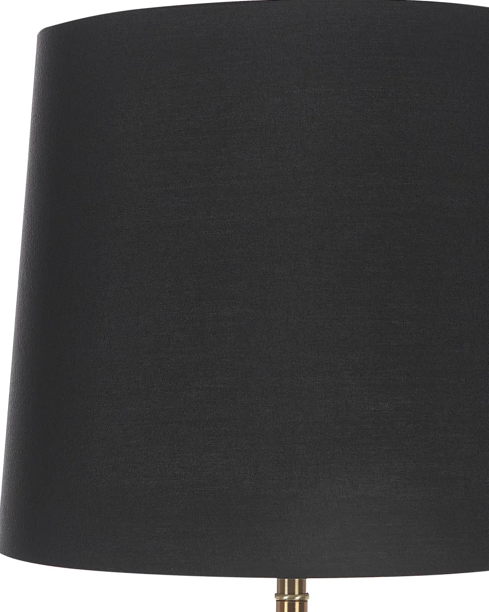 Candeeiro De Mesa Em Metal Preto E Dourado Assonet