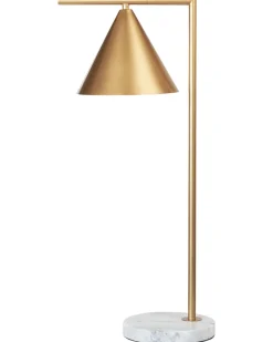 Candeeiro De Mesa Em Metal Dourado 65 Cm Mocal