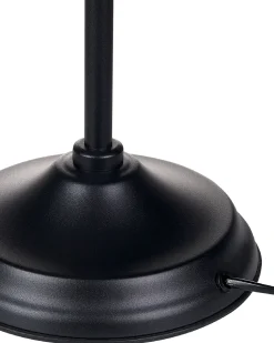 Candeeiro De Mesa Em Metal Preto E Dourado 52 Cm Maraval