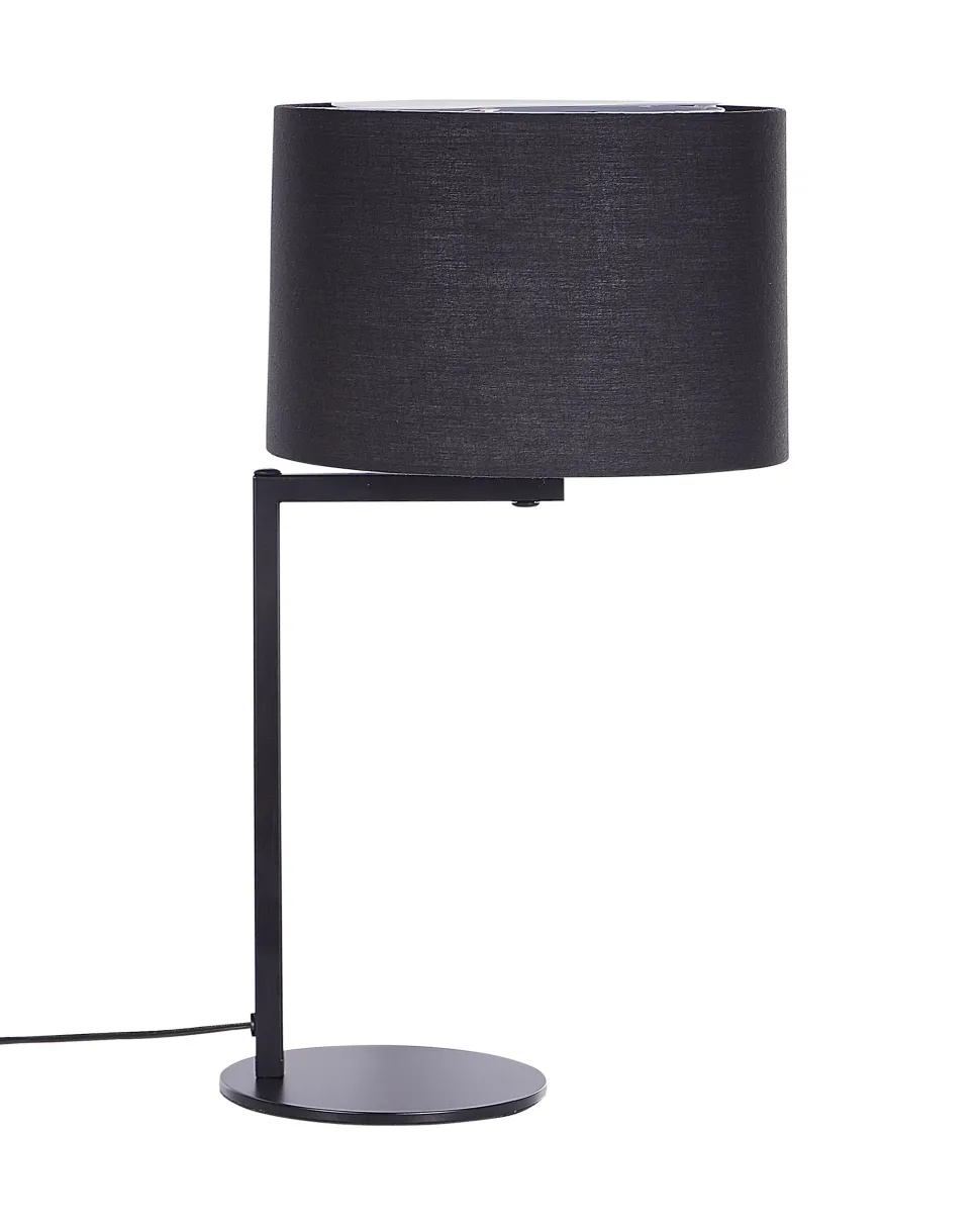 Candeeiro De Mesa Em Metal Preto Baldwin