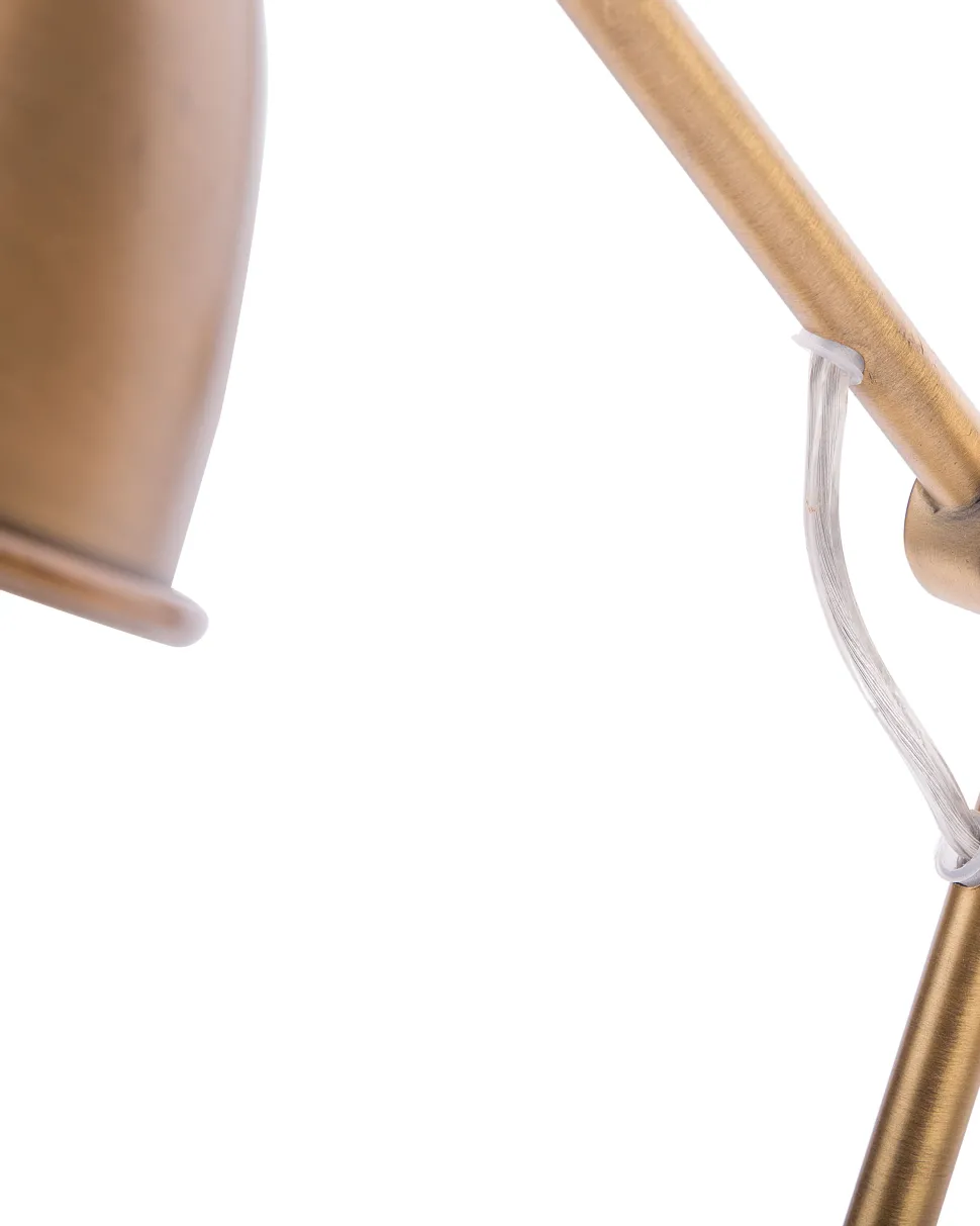 Candeeiro De Mesa Em Metal Dourado Monsan