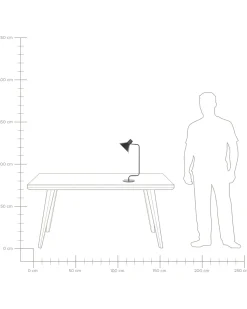 Candeeiro De Mesa Em Metal Preto 51 Cm Rimava