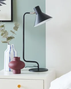 Candeeiro De Mesa Em Metal Preto 51 Cm Rimava