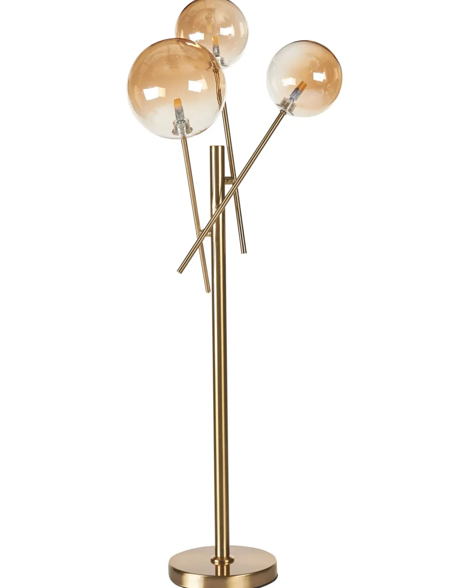 Candeeiro De Mesa Em Metal Dourado 70 Cm Tamesi