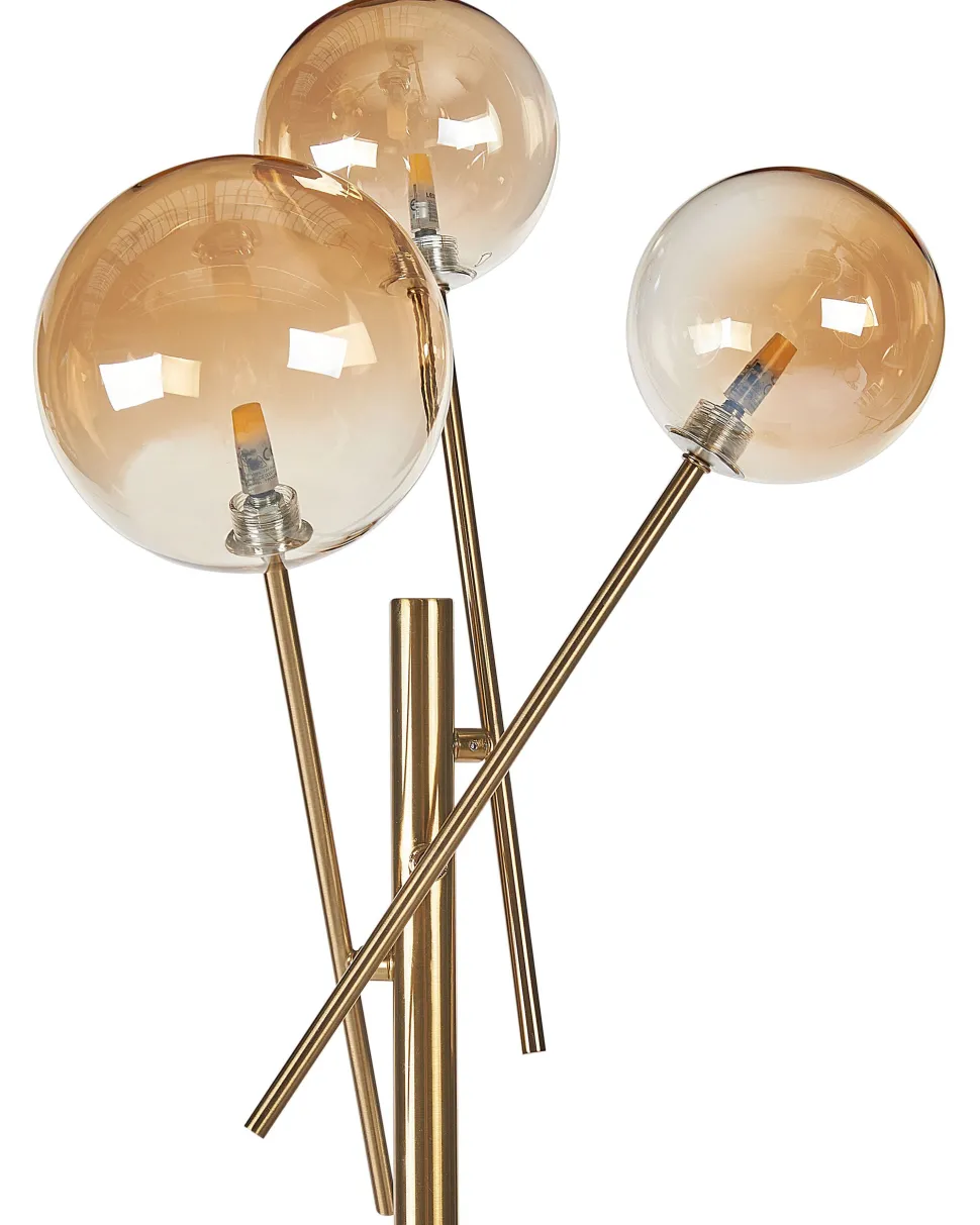 Candeeiro De Mesa Em Metal Dourado 70 Cm Tamesi