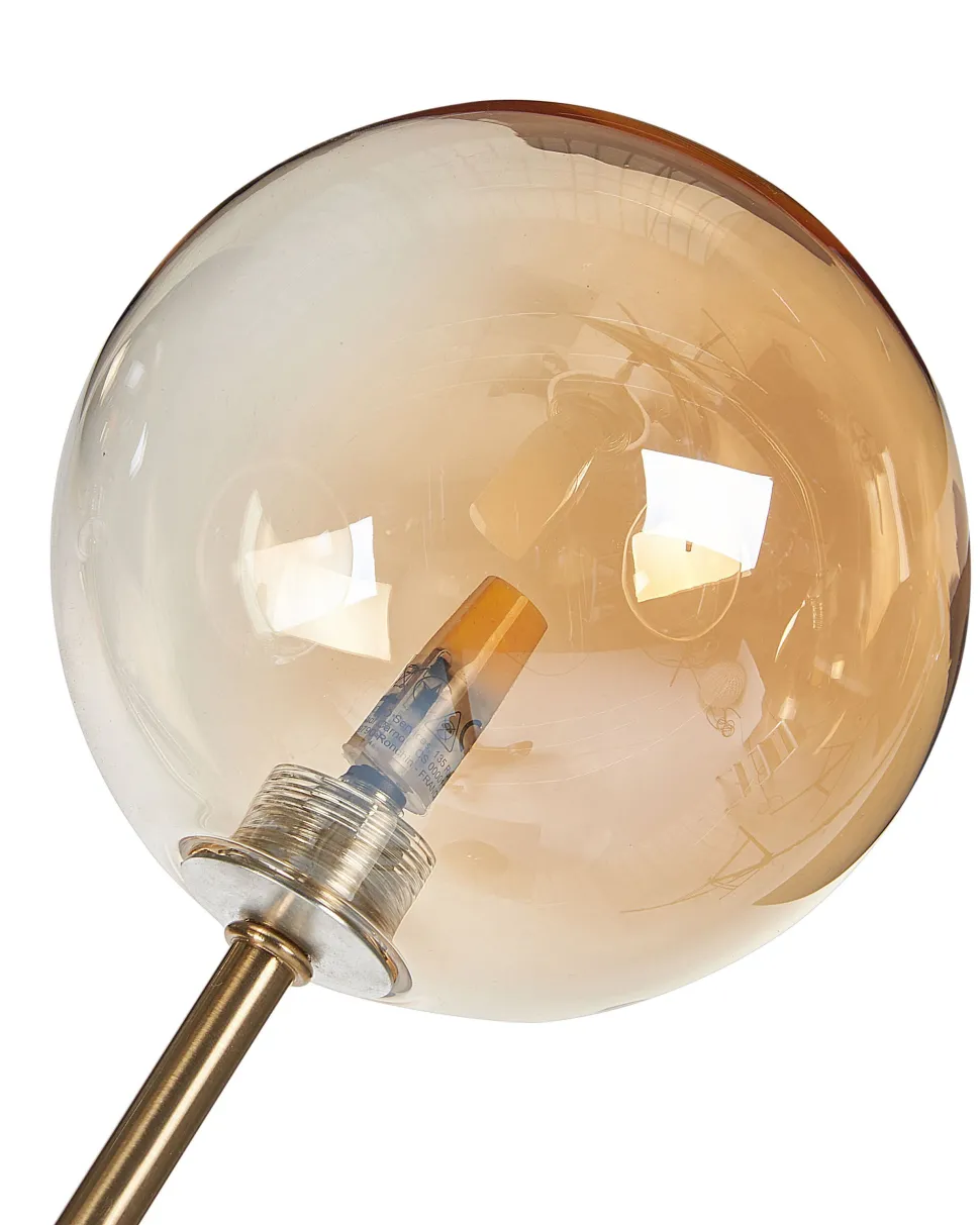 Candeeiro De Mesa Em Metal Dourado 70 Cm Tamesi