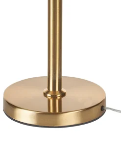 Candeeiro De Mesa Em Metal Dourado 70 Cm Tamesi