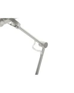 Candeeiro De Mesa Em Metal Prateado Monsan