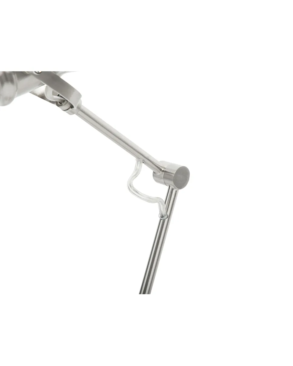 Candeeiro De Mesa Em Metal Prateado Monsan