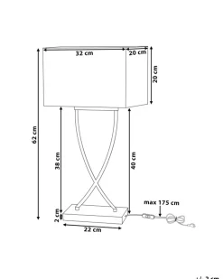 Candeeiro De Mesa Em Metal Dourado E Abajur Branco Yasuni