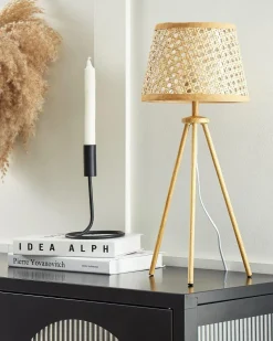 Candeeiro De Mesa Em Rattan Natural Boetica