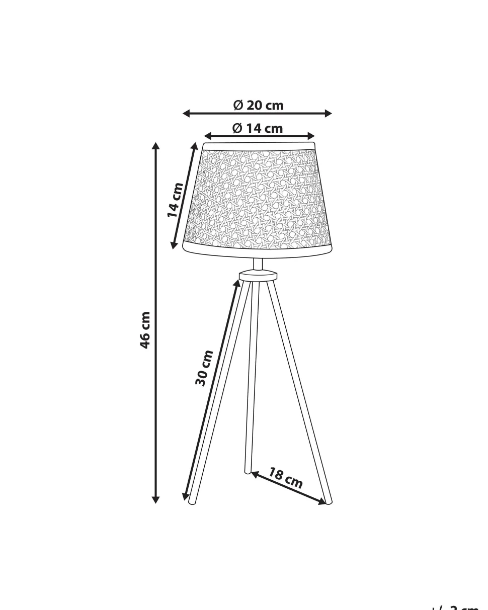 Candeeiro De Mesa Em Rattan Natural Boetica