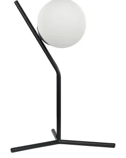 Candeeiro De Mesa Em Vidro Preto 45 Cm Wapiti