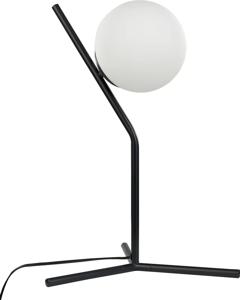 Candeeiro De Mesa Em Vidro Preto 45 Cm Wapiti