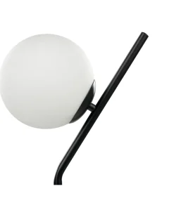 Candeeiro De Mesa Em Vidro Preto 45 Cm Wapiti