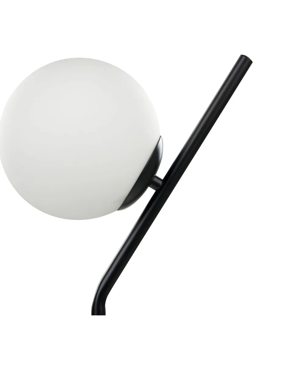 Candeeiro De Mesa Em Vidro Preto 45 Cm Wapiti