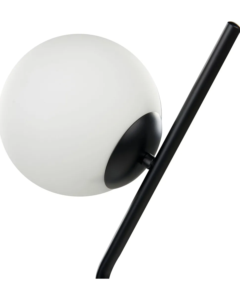 Candeeiro De Mesa Em Vidro Preto 45 Cm Wapiti