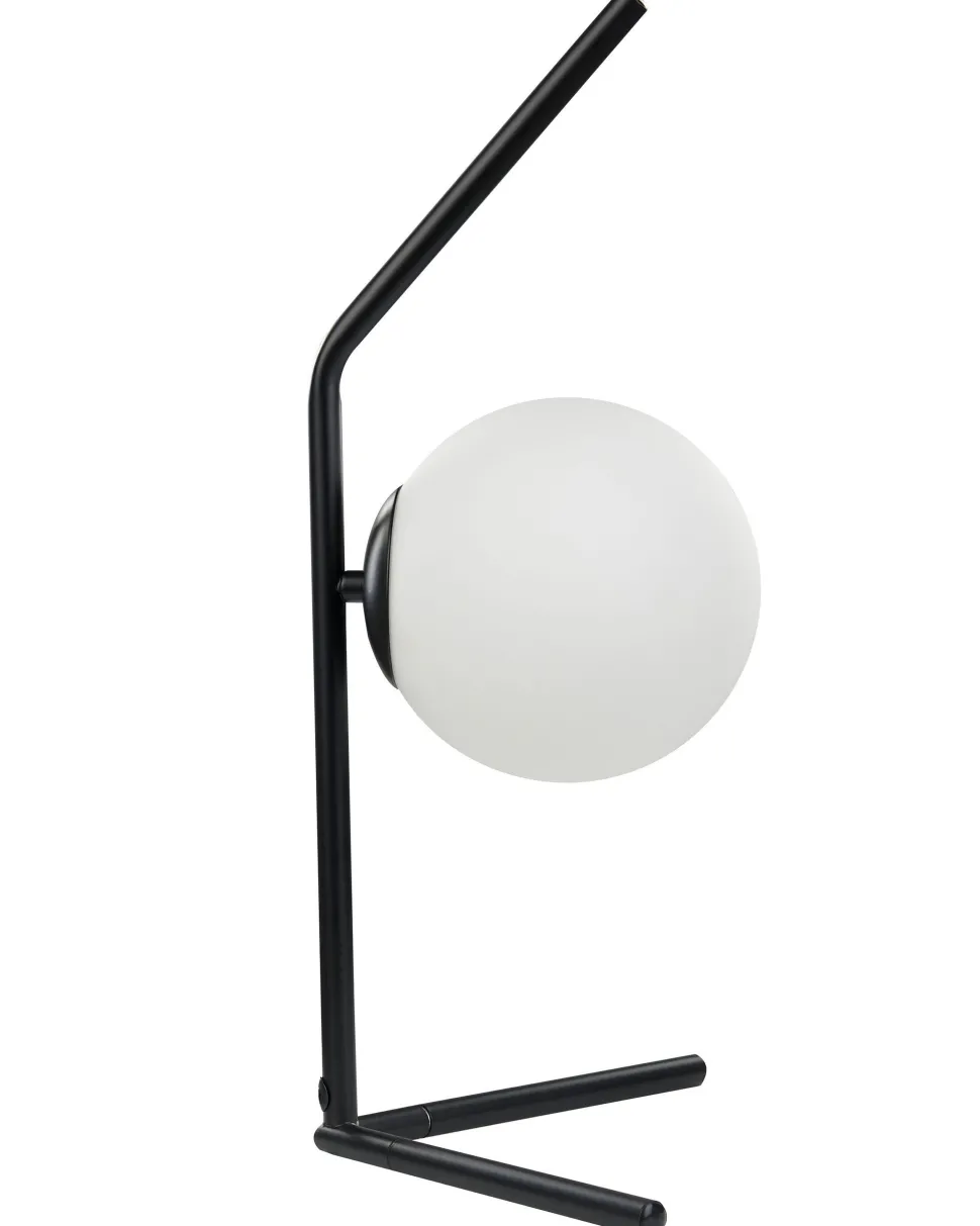 Candeeiro De Mesa Em Vidro Preto 47 Cm Wapiti