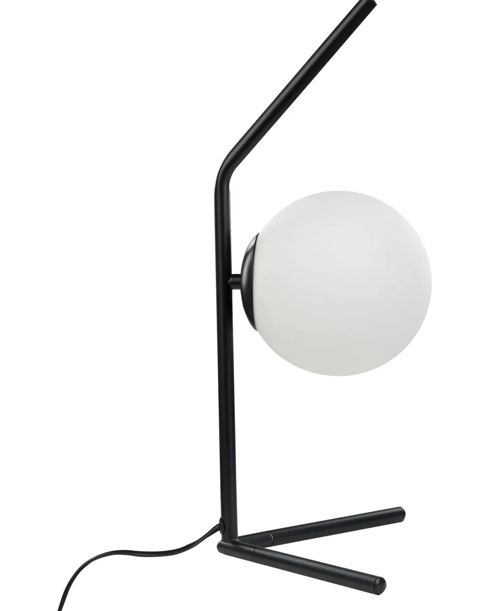 Candeeiro De Mesa Em Vidro Preto 47 Cm Wapiti